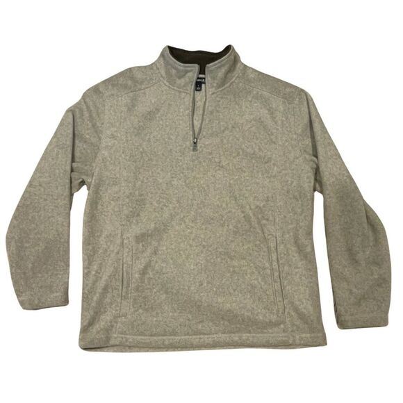 St. John’s Bay Men’s Gray Zip-Up Sweater – Size Large - Picture 4 of 8